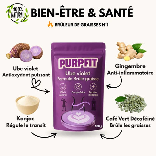 UbeSlim Violet™ - La Boisson à l'Ube qui Affine votre corps et donne de l'Energie
