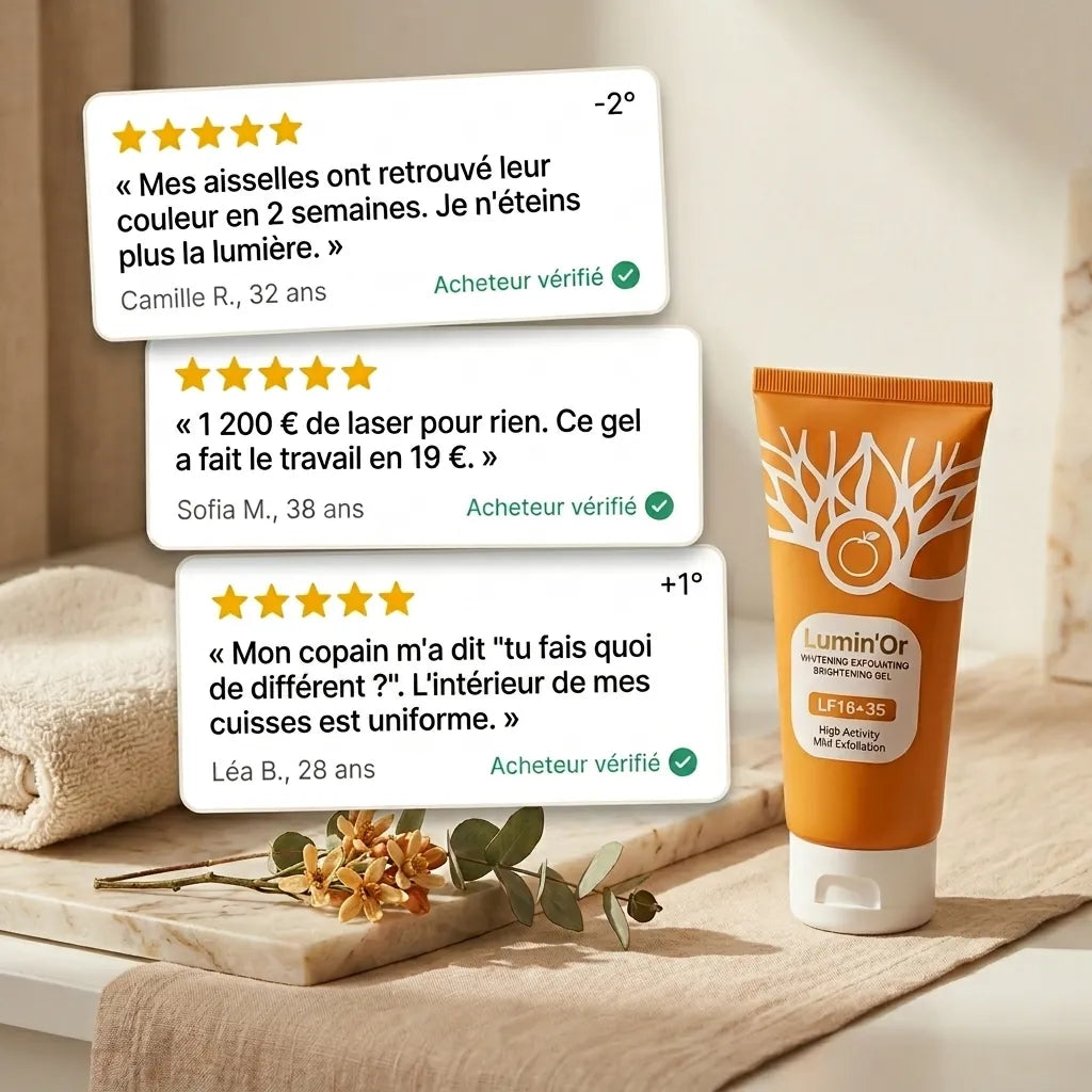 Lumin'Or — Gel exfoliant enzymes d'orange.