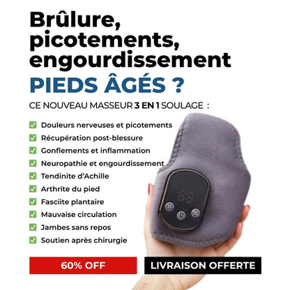 Thermomasseur dites à dieu à la neuropathie et aux douleurs aux pieds