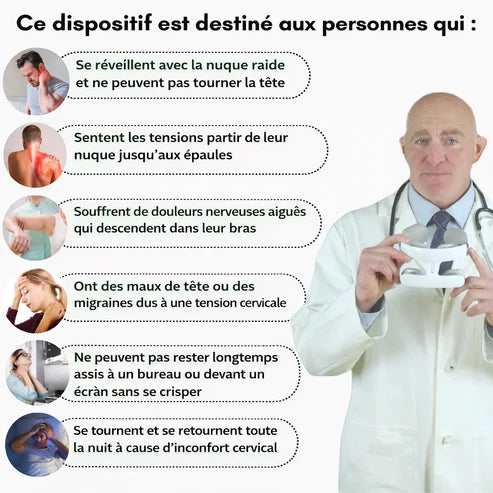 CerviConfort™ — Massage cervical chauffant EMS