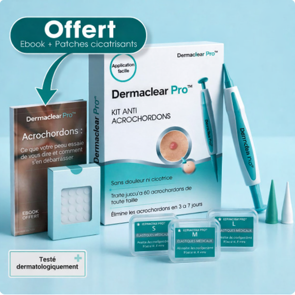 Dermaclear Pro™- Éliminez vos acrochordons en 7 jours sans douleur !