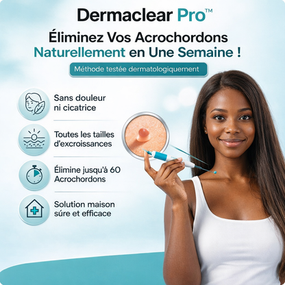 Dermaclear Pro™- Éliminez vos acrochordons en 7 jours sans douleur !