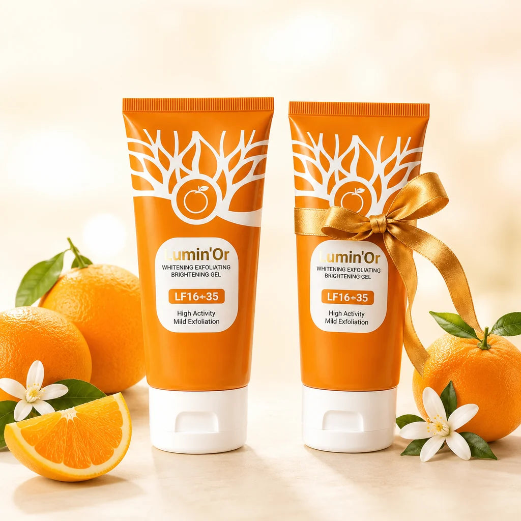 Lumin'Or — Gel exfoliant enzymes d'orange.