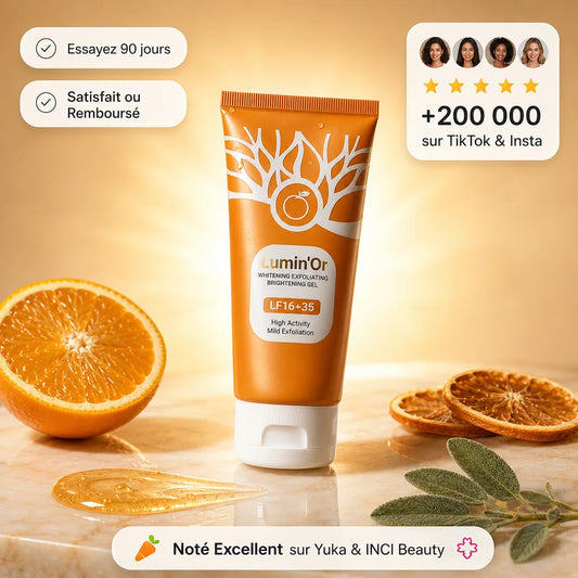 Lumin'Or — Gel exfoliant enzymes d'orange.